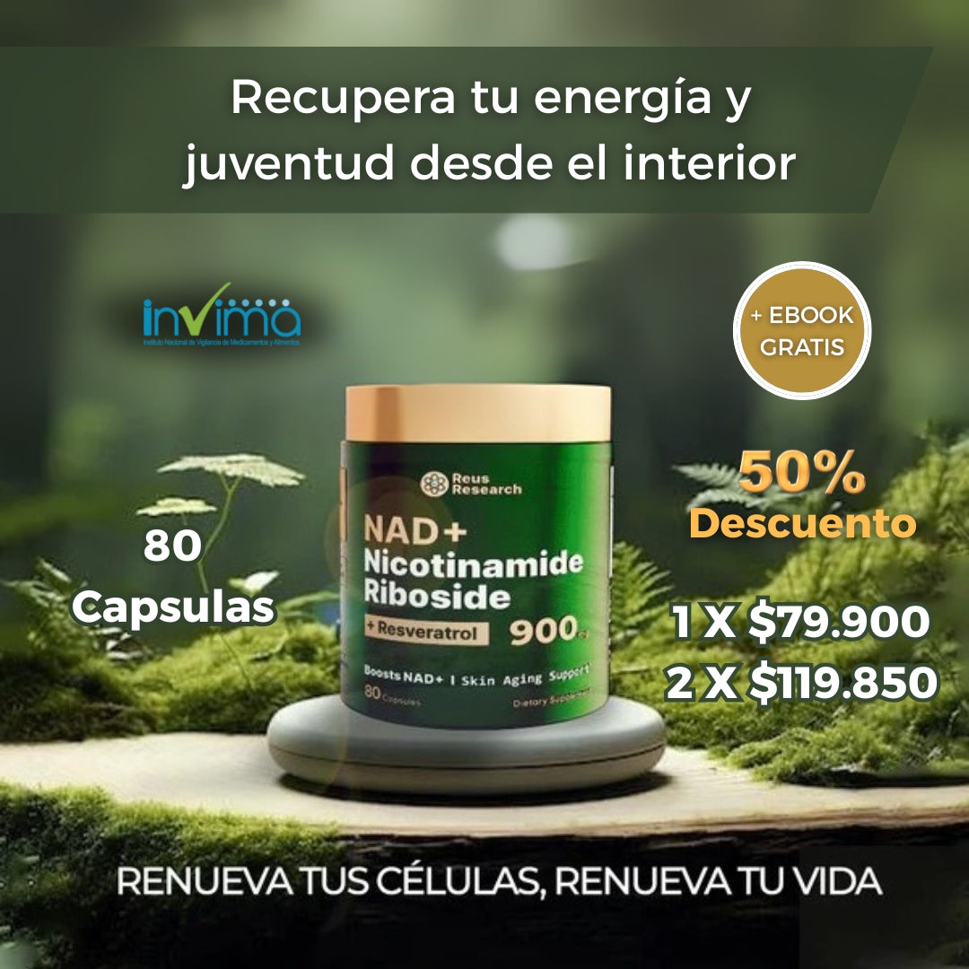 Nicotinamide + Resveratrol - Rejuvenece tu vida