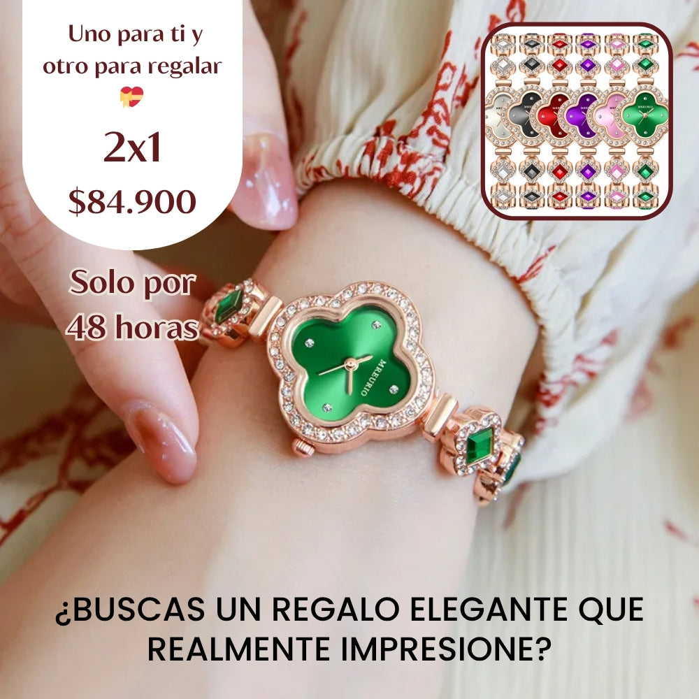 Reloj trébol High Class 2x1 + Presentación de regalo